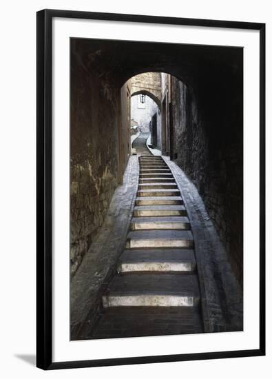 Covered Alley, Todi, Umbria, Italy-null-Framed Photographic Print