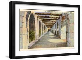 Covered Archway, Alamo, San Antonio, Texas-null-Framed Art Print