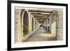 Covered Archway, Alamo, San Antonio, Texas-null-Framed Art Print