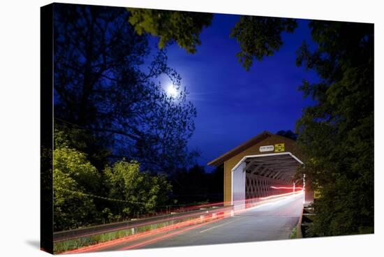 Covered Bridge, Bennington, Vermont-Paul Souders-Stretched Canvas