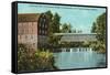 Covered Bridge, Bufordsville, Missouri-null-Framed Stretched Canvas
