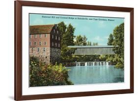 Covered Bridge, Bufordsville, Missouri-null-Framed Premium Giclee Print