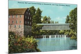 Covered Bridge, Bufordsville, Missouri-null-Mounted Premium Giclee Print