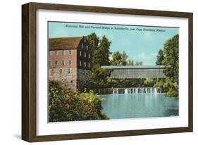 Covered Bridge, Bufordsville, Missouri-null-Framed Art Print