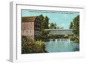 Covered Bridge, Bufordsville, Missouri-null-Framed Art Print