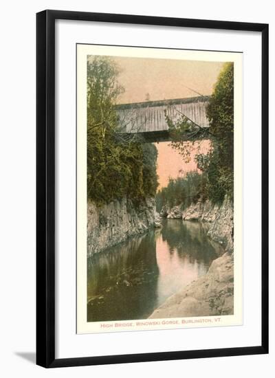 Covered Bridge, Burlington, Vermont-null-Framed Art Print