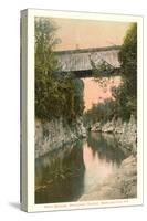 Covered Bridge, Burlington, Vermont-null-Stretched Canvas