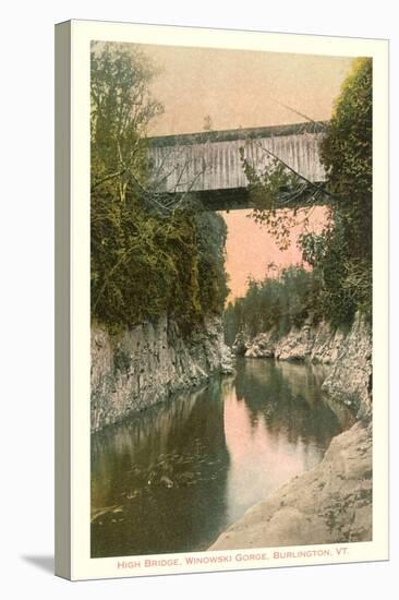 Covered Bridge, Burlington, Vermont-null-Stretched Canvas