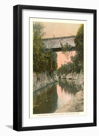 Covered Bridge, Burlington, Vermont-null-Framed Art Print