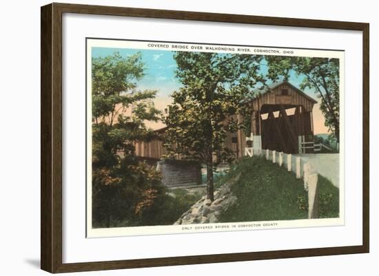 Covered Bridge, Coshocton, Ohio-null-Framed Art Print