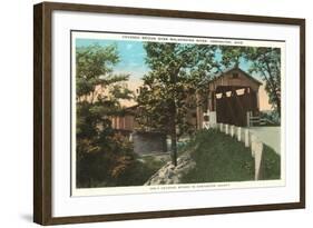 Covered Bridge, Coshocton, Ohio-null-Framed Art Print