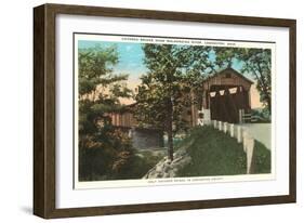 Covered Bridge, Coshocton, Ohio-null-Framed Art Print