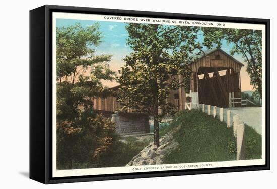 Covered Bridge, Coshocton, Ohio-null-Framed Stretched Canvas