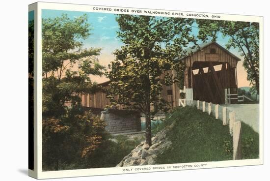 Covered Bridge, Coshocton, Ohio-null-Stretched Canvas