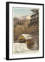 Covered Bridge, Franconia Notch, New Hampshire-null-Framed Art Print