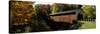 Covered Bridge in Forest, Mcgees Mill Covered Bridge, Mcgees Mills, Clearfield County, Pennsylvania-null-Stretched Canvas