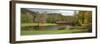 Covered Bridge in Golf Course, Jack O'Lantern Golf Course, Thornton, Grafton County, New Hampshire-null-Framed Photographic Print