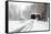 Covered Bridge in Snow-Delmas Lehman-Framed Stretched Canvas