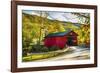 Covered Bridge In The Green Mountains, Vermont-George Oze-Framed Photographic Print