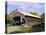 Covered Bridge, Jackson, New Hampshire, USA-Fraser Hall-Stretched Canvas