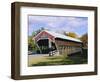 Covered Bridge, Jackson, New Hampshire, USA-Fraser Hall-Framed Photographic Print