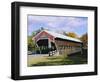 Covered Bridge, Jackson, New Hampshire, USA-Fraser Hall-Framed Photographic Print