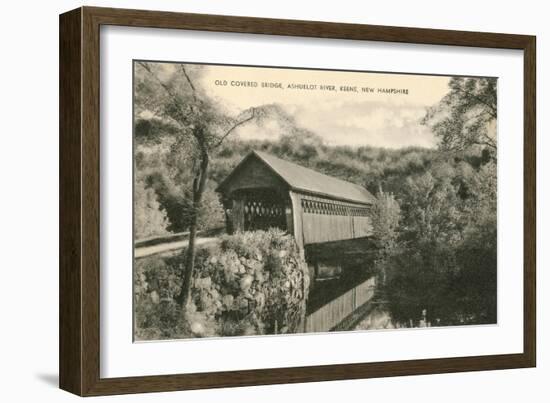 Covered Bridge, Keene, New Hampshire-null-Framed Art Print