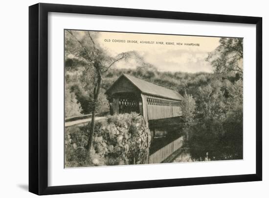 Covered Bridge, Keene, New Hampshire-null-Framed Art Print