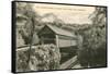 Covered Bridge, Keene, New Hampshire-null-Framed Stretched Canvas