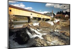 Covered Bridge Of Bath, Vermont-George Oze-Mounted Photographic Print