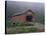 Covered Bridge on a Foggy Day-null-Stretched Canvas