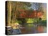 Covered Bridge over Sinking Crook, Newport, Virginia, USA-Charles Gurche-Stretched Canvas