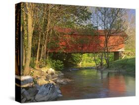 Covered Bridge over Sinking Crook, Newport, Virginia, USA-Charles Gurche-Stretched Canvas