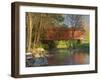 Covered Bridge over Sinking Crook, Newport, Virginia, USA-Charles Gurche-Framed Premium Photographic Print