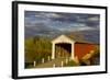 Covered Bridge over the East Fork of the White River, Medora, Indiana-Chuck Haney-Framed Photographic Print