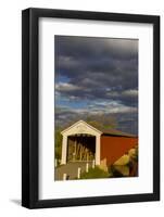 Covered Bridge over the East Fork of the White River, Medora, Indiana-Chuck Haney-Framed Photographic Print