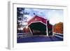 Covered Bridge Over The Ellis River Jackson NH-George Oze-Framed Photographic Print