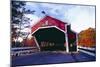 Covered Bridge Over The Ellis River Jackson NH-George Oze-Mounted Photographic Print