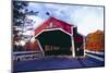 Covered Bridge Over The Ellis River Jackson NH-George Oze-Mounted Photographic Print
