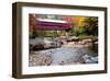 Covered Bridge over the Swift River, Conway, NH-George Oze-Framed Photographic Print