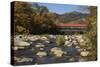 Covered Bridge Over the Swift River in Albany, New Hampshire-null-Stretched Canvas