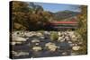 Covered Bridge Over the Swift River in Albany, New Hampshire-null-Stretched Canvas