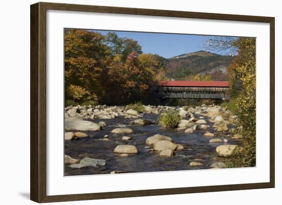 Covered Bridge Over the Swift River in Albany, New Hampshire-null-Framed Photographic Print