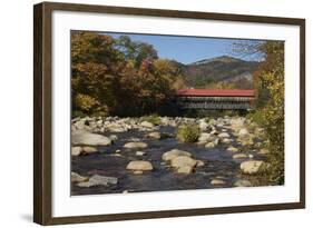 Covered Bridge Over the Swift River in Albany, New Hampshire-null-Framed Photographic Print