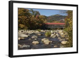 Covered Bridge Over the Swift River in Albany, New Hampshire-null-Framed Photographic Print