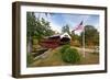 Covered Bridge Over The Swift River, Nh-George Oze-Framed Photographic Print