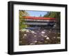 Covered Bridge over the Swift River, White Mountains, New Hampshire, USA-Dennis Flaherty-Framed Photographic Print