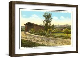 Covered Bridge, Stowe, Vermont-null-Framed Art Print