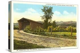 Covered Bridge, Stowe, Vermont-null-Stretched Canvas