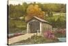 Covered Bridge, Vermont-null-Stretched Canvas